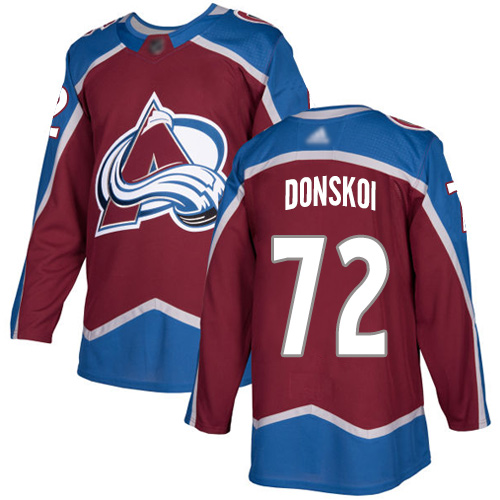 Adidas Colorado Avalanche Men #72 Joonas Donskoi Burgundy Home Authentic Stitched NHL Jersey